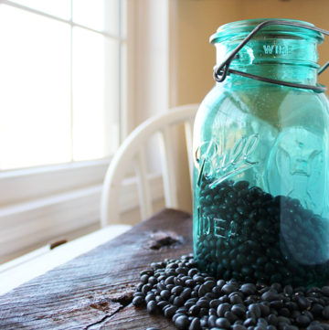 a jar of beans