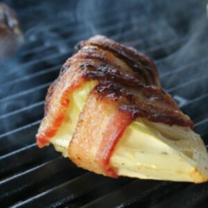 Bacon Wrapped Grilled Cabbage