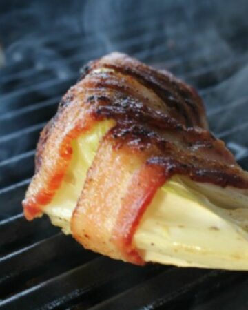 Bacon Wrapped Grilled Cabbage