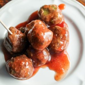 Chili Cranberry Meatballs