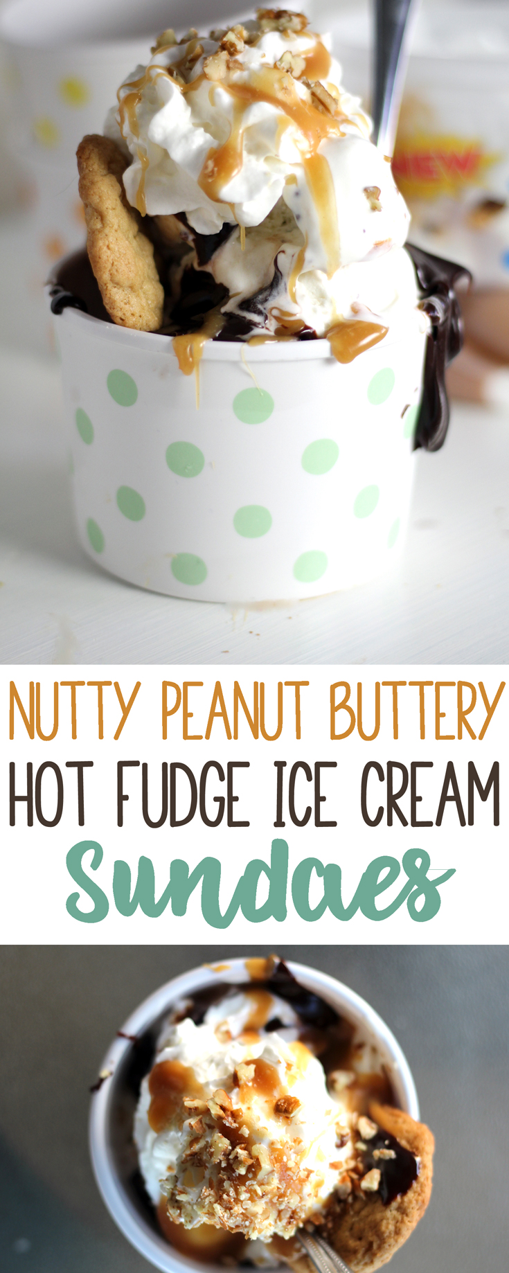 Peanut Buttery Hot Fudge Ice Cream Sundaes | Buy This Cook That