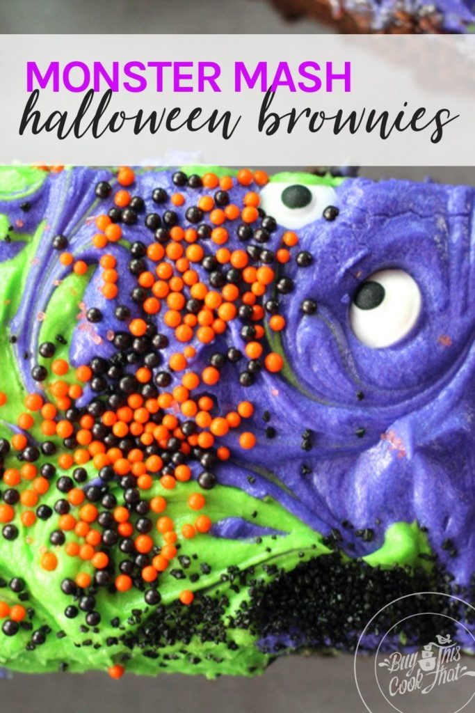 Monster Mash Halloween Brownies