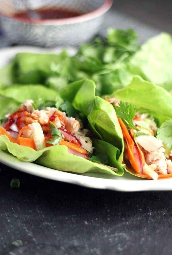 Thai Tuna Lettuce Wraps