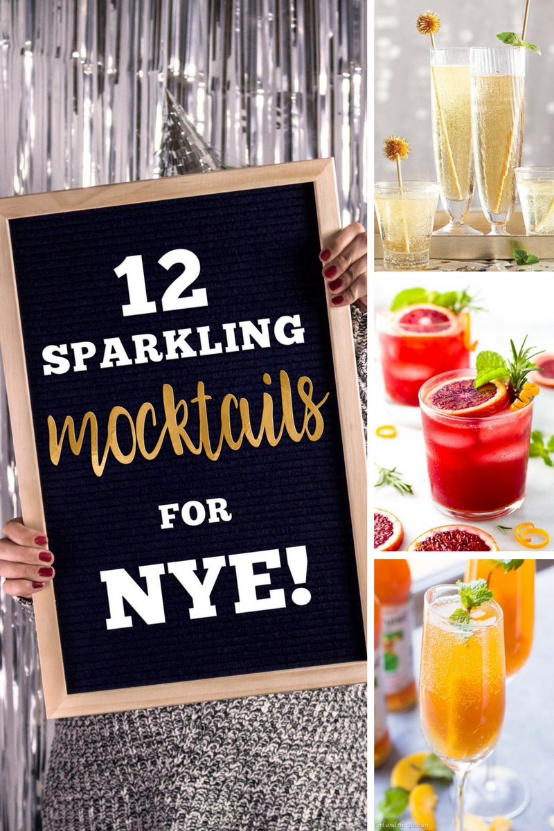 12 Non Alcoholic Sparkling Mocktail recipes for your next party.
