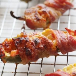 My new favorite game day recipe. Pimento Cheese Bacon Jalapeno Poppers.