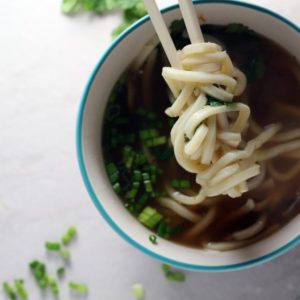 Udon noodles are oh so comforting, the perfect chew, satisfying, and especially yummy in this homemade ginger soup.