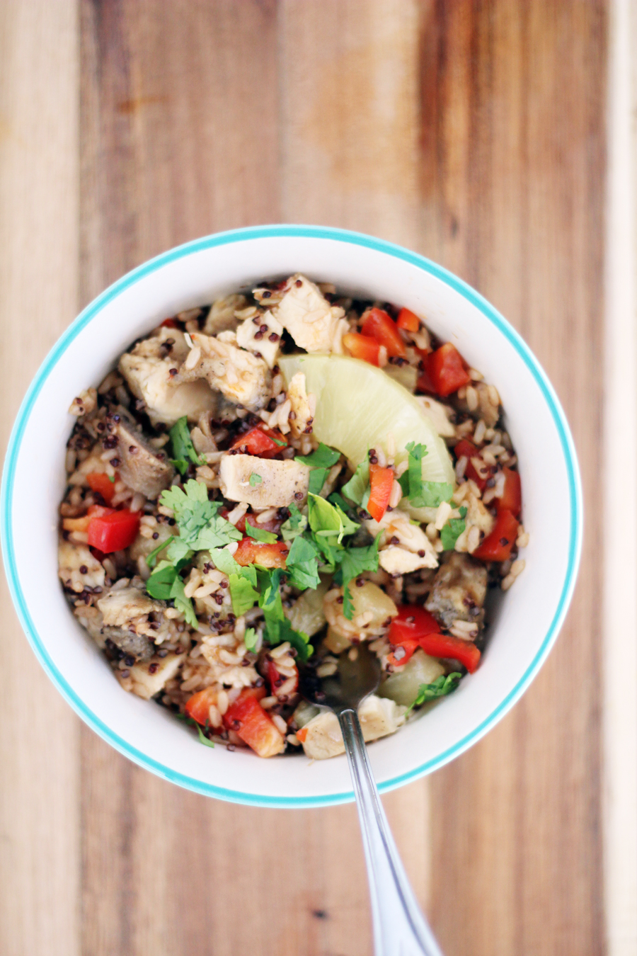 Fast and flavorful meal idea that you will love. Sweet + Sour Hawaiian Rice + Quinoa Bowls.