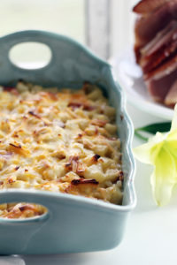 Serve this warm and cheesy potato ham casserole with all of your Easter favorites.