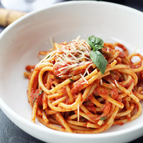 Bucatini Pasta Chianti Sauce | Buy This Cook That