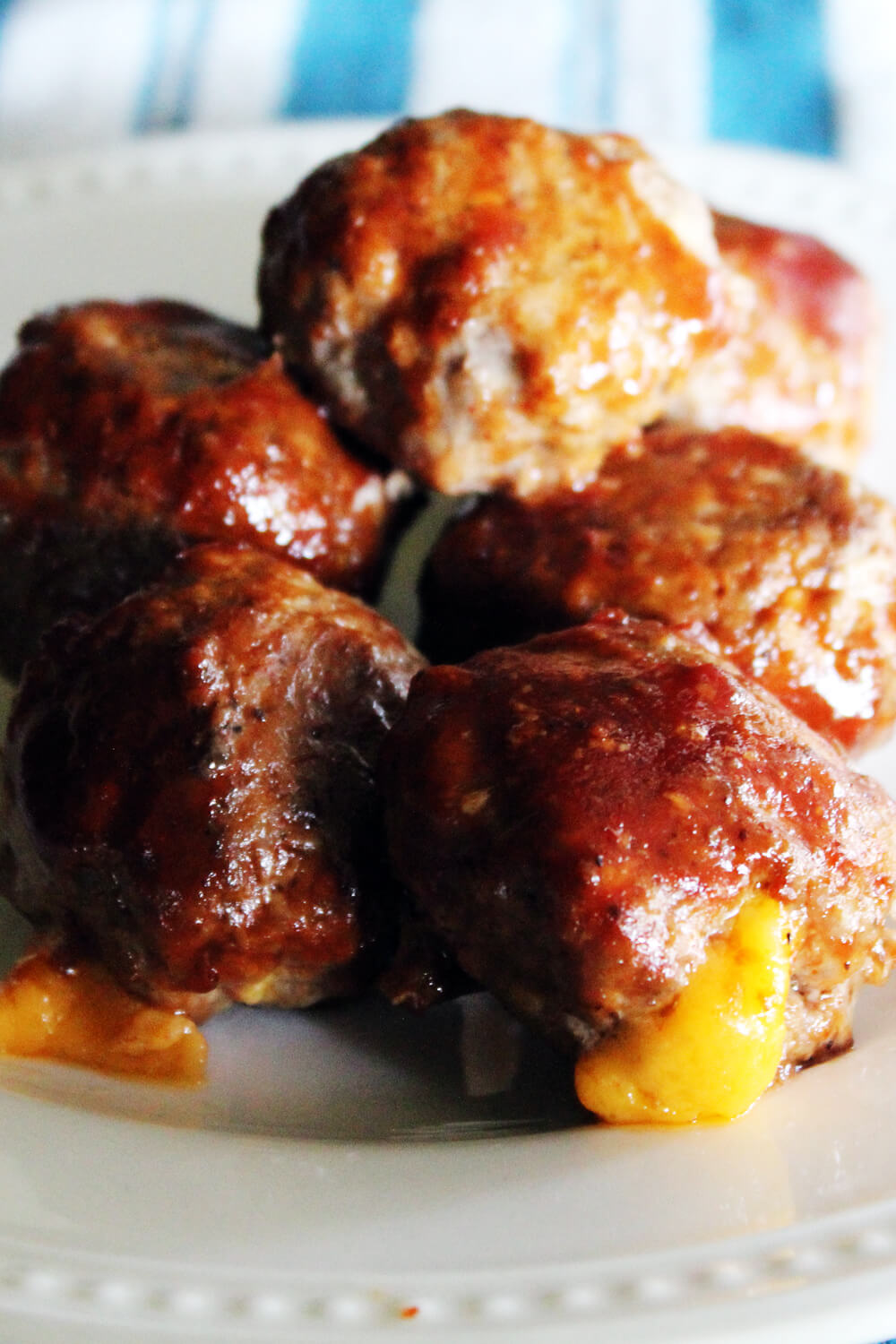 Cheddar Stuffed Meatball Recipe