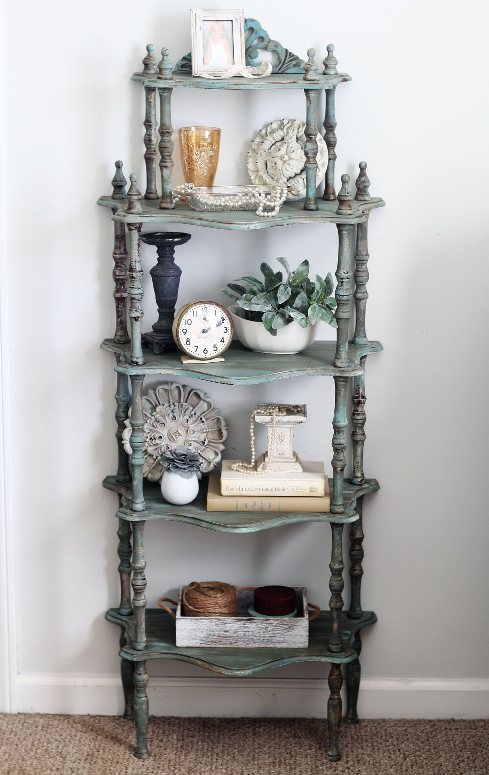 Makeover a Vintage Shelf with Layered Chalk Paint and Wax
