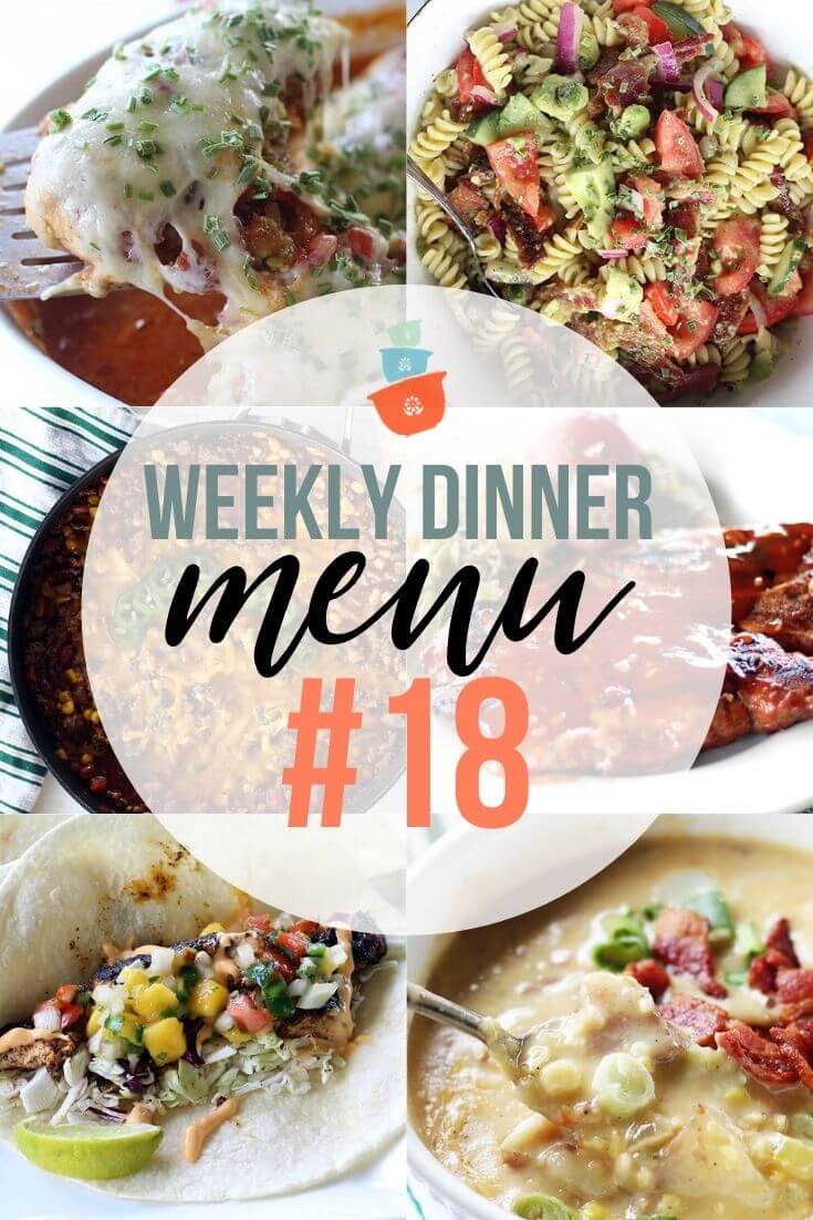 Weekly Dinner Menu Plan #18