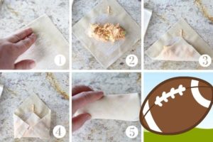 step by step on making egg rolls